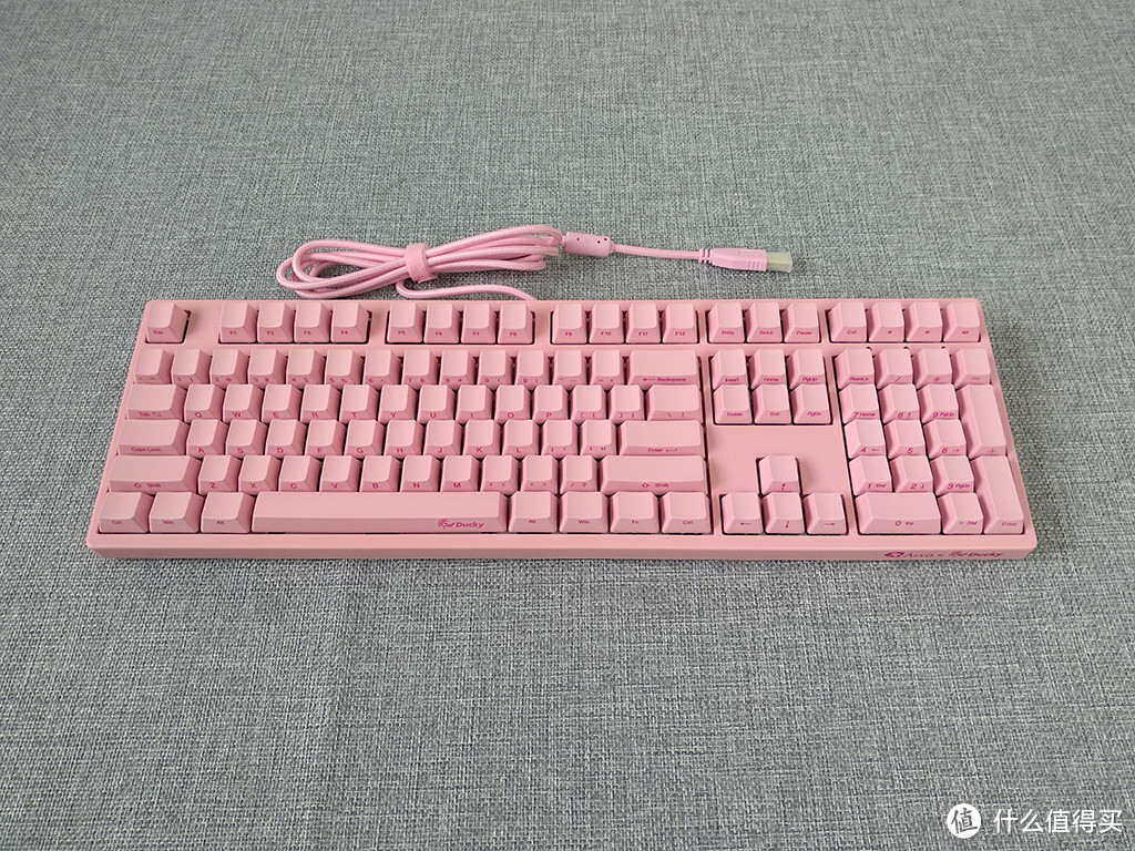 粉色少女心：Akko 艾酷 X Ducky  3108 粉色情人节机械键盘 开箱晒物