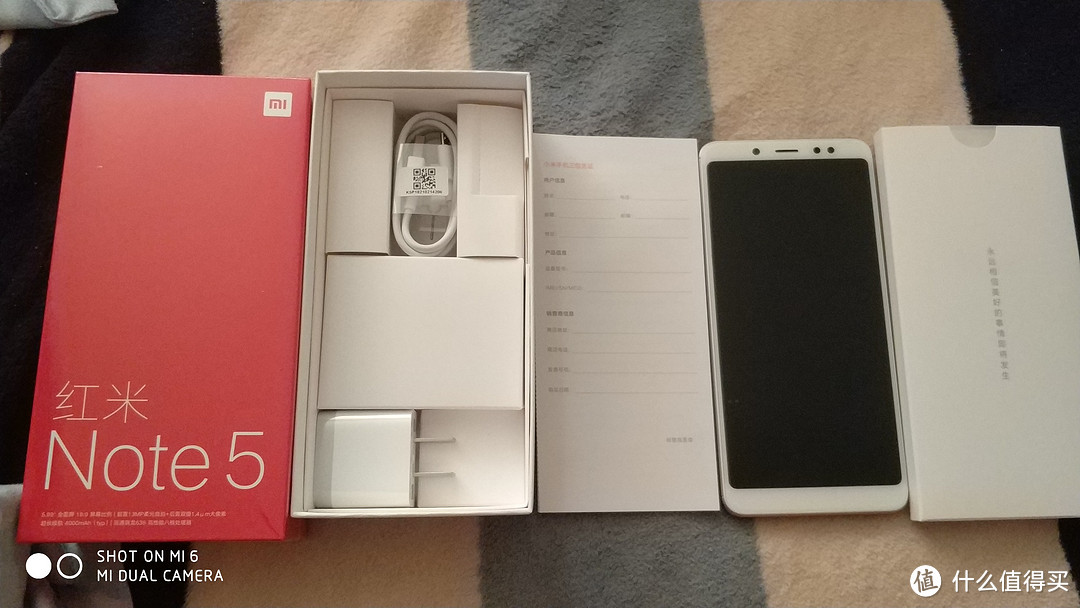 MI 小米 红米note5 智能手机 开箱+简单体验