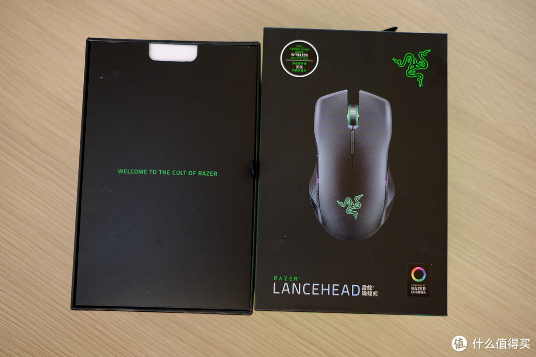 #原创新人#Razer 雷蛇  Lancehead锐蝮蛇双模国行 无线游戏鼠标 开箱