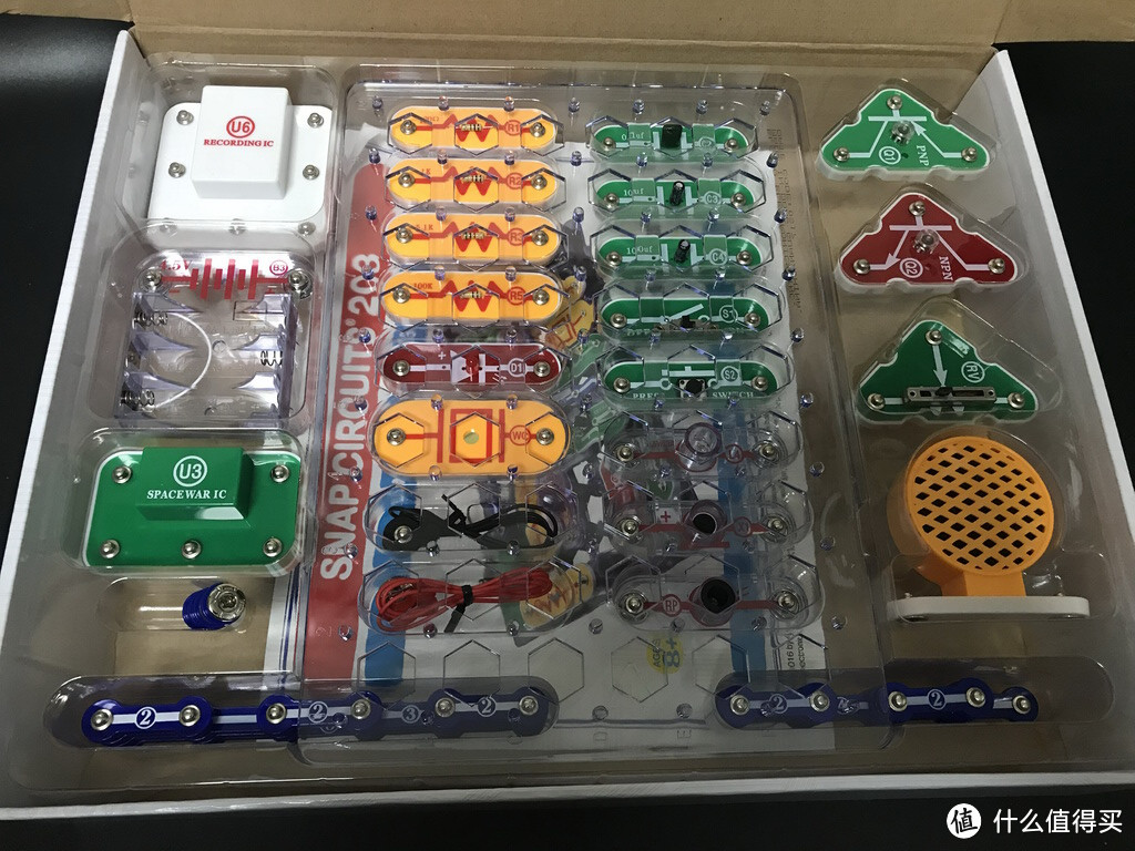 #剁主计划-北京#本站首晒#一套神奇的玩具：ELENCO 埃伦克 Snap Circuits 203 电路探索玩具套装 开箱