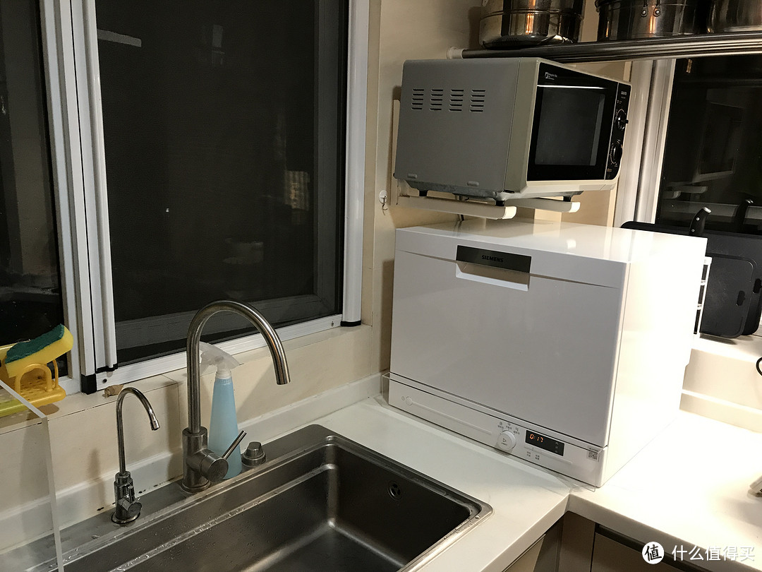 小厨房巧改造，西门子SK23E210TI台上式6套洗碗机规划、安装及使用心得