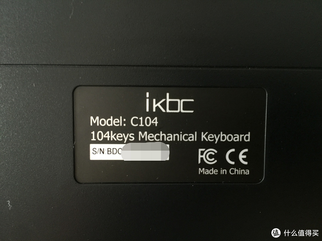 ikbc C104 樱桃轴 机械键盘（红轴）开箱测评