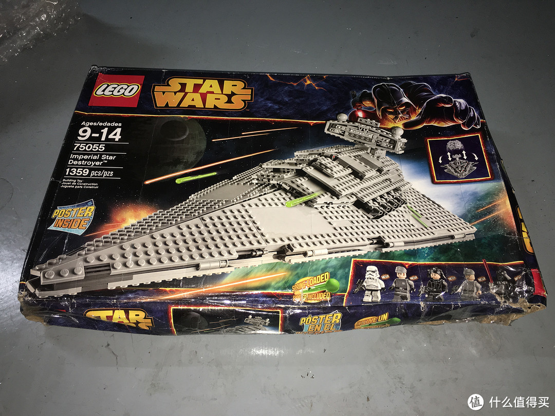 沙场利剑：LEGO 乐高 75055 星球大战之帝国歼星舰 开箱