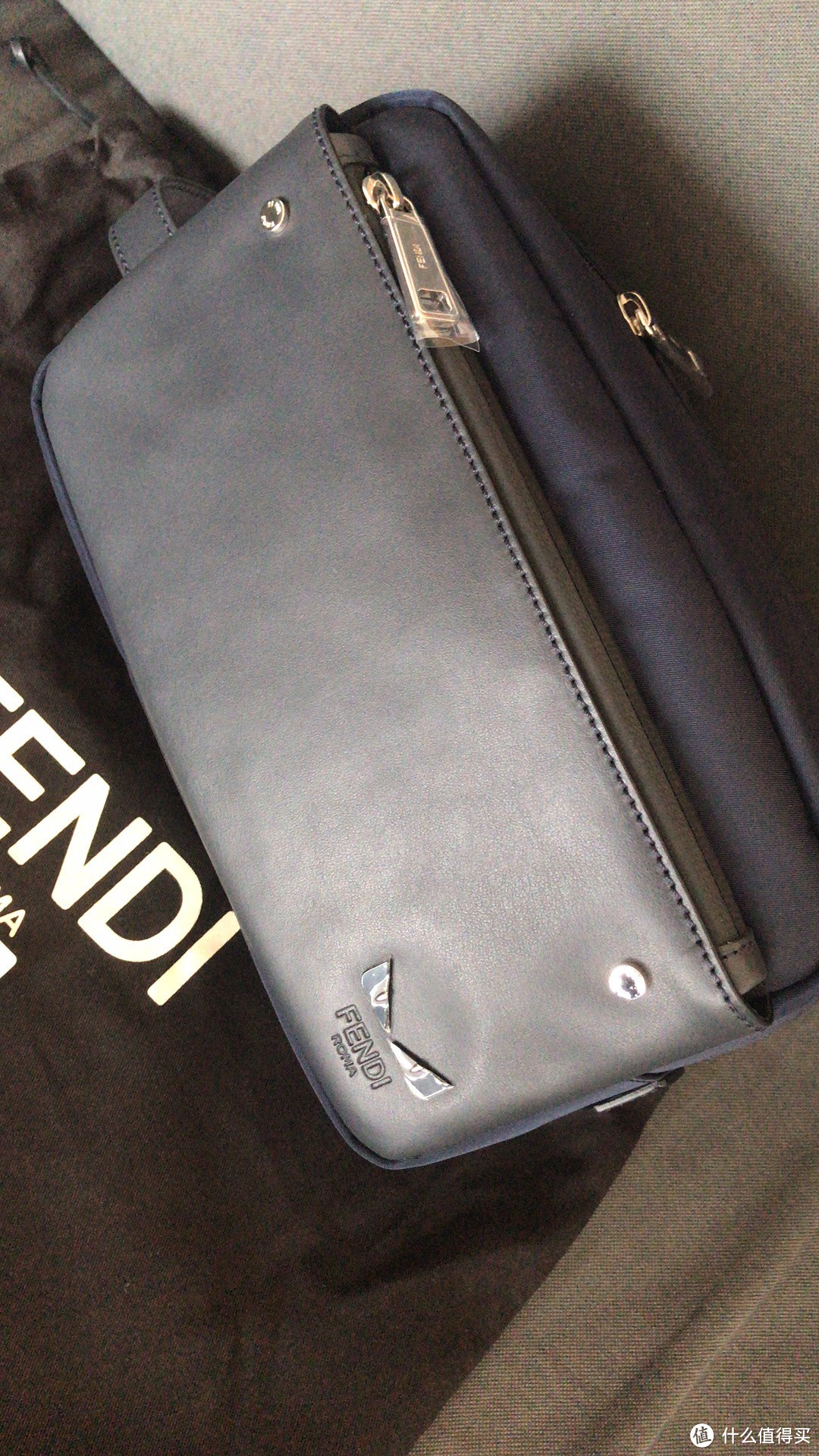 #剁主计划-北京#小小恶魔最可爱：FENDI 芬迪 洗漱包 简单晒