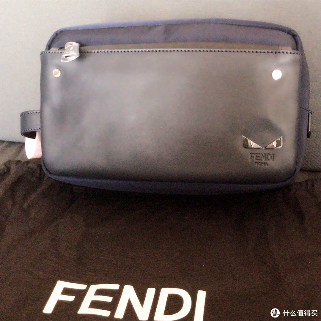 #剁主计划-北京#小小恶魔最可爱：FENDI 芬迪 洗漱包 简单晒