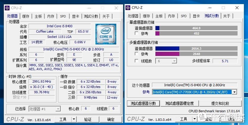 #原创新人#不能超频，但“轻功”了得！INTEL 英特尔 i5-8400 CPU &GIGABYTE 技嘉 GTX1070 显卡 装机首测