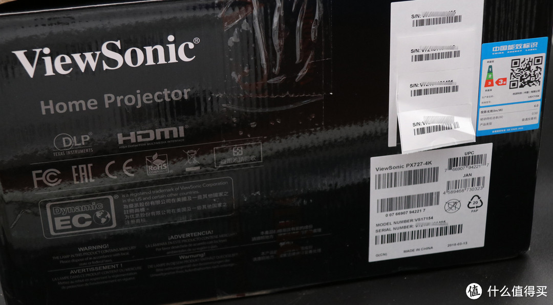 #本站首晒#万元以下的4K投影机—ViewSonic 优派 PX727-4K 投影仪 开箱简测