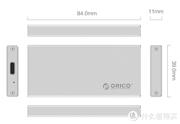 #剁主计划-西安#旧SSD变大号U盘 ORICO 奥睿科 mSATA固态SSD硬盘盒 开箱