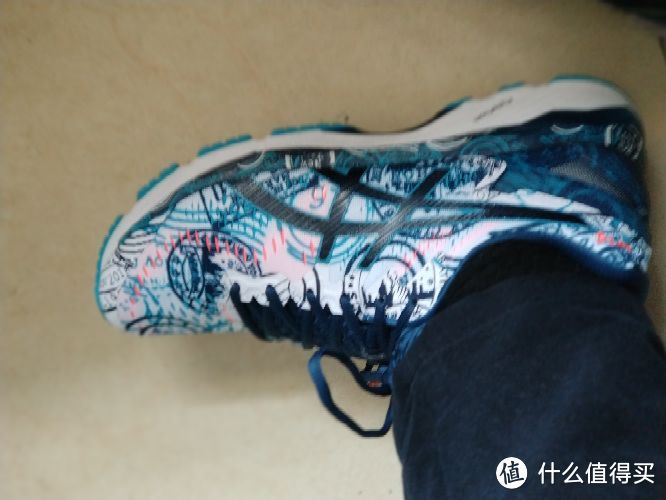 #原创新人#ASICS 亚瑟士 Kayano23 涂鸦配色 跑鞋 开箱简评对比