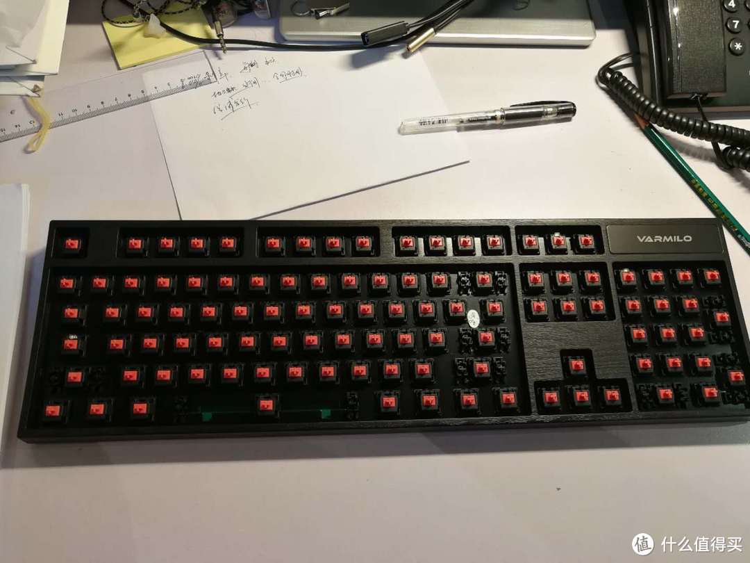 Varmilo 阿米洛 Z104M 静音红轴 键盘 轻开箱