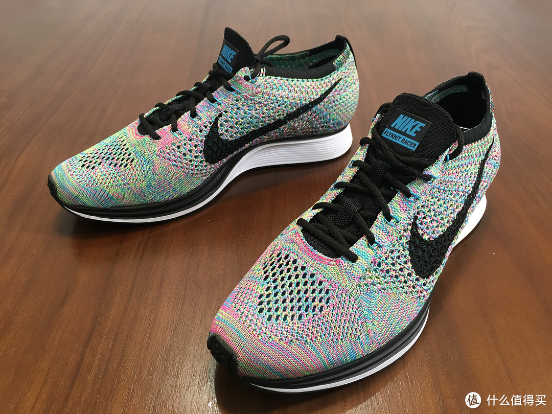 #全民分享季#经典传承：NIKE 耐克 FLYKNIT RACER VS AIR ZOOM MARIAH FLYKNIT RACER跑鞋