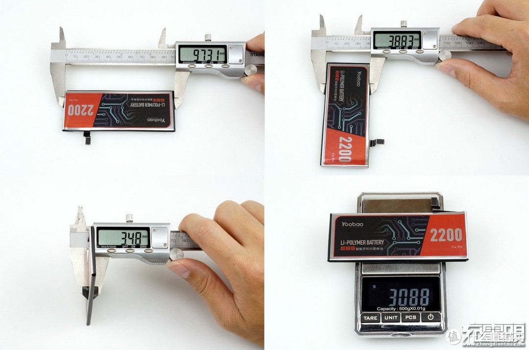 Yoobao 羽博 手机电池 与 APPLE 苹果 原装电池对比测试