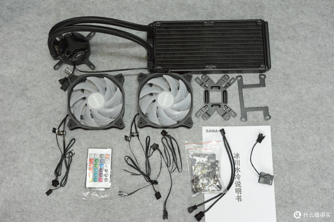 神光一起闪—SAMA 先马 冰川240RGB 水冷散热器