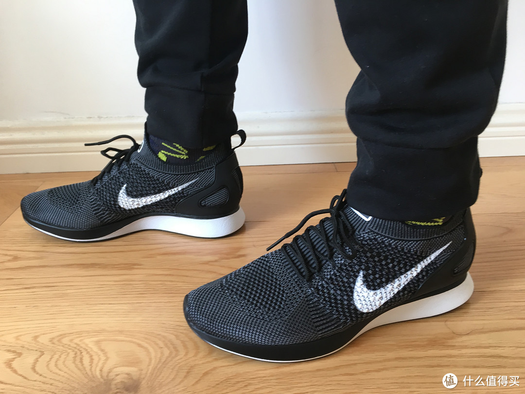 #全民分享季#经典传承：NIKE 耐克 FLYKNIT RACER VS AIR ZOOM MARIAH FLYKNIT RACER跑鞋