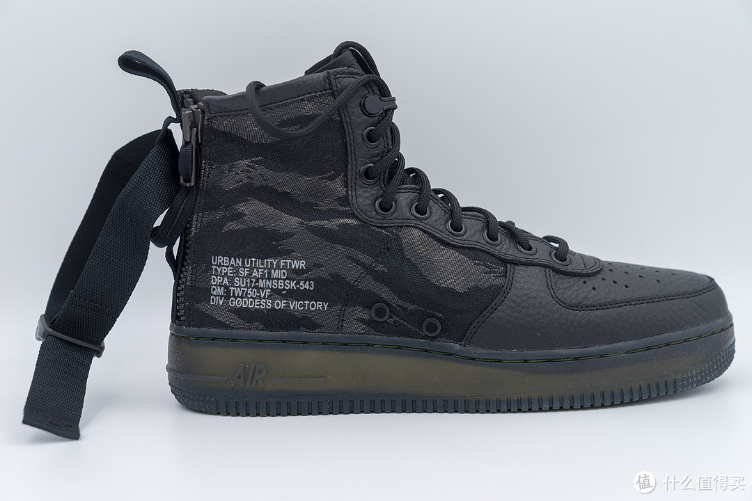 Nike 耐克首款后置双拉链鞋—Air Force 1 SF Mid 晒单
