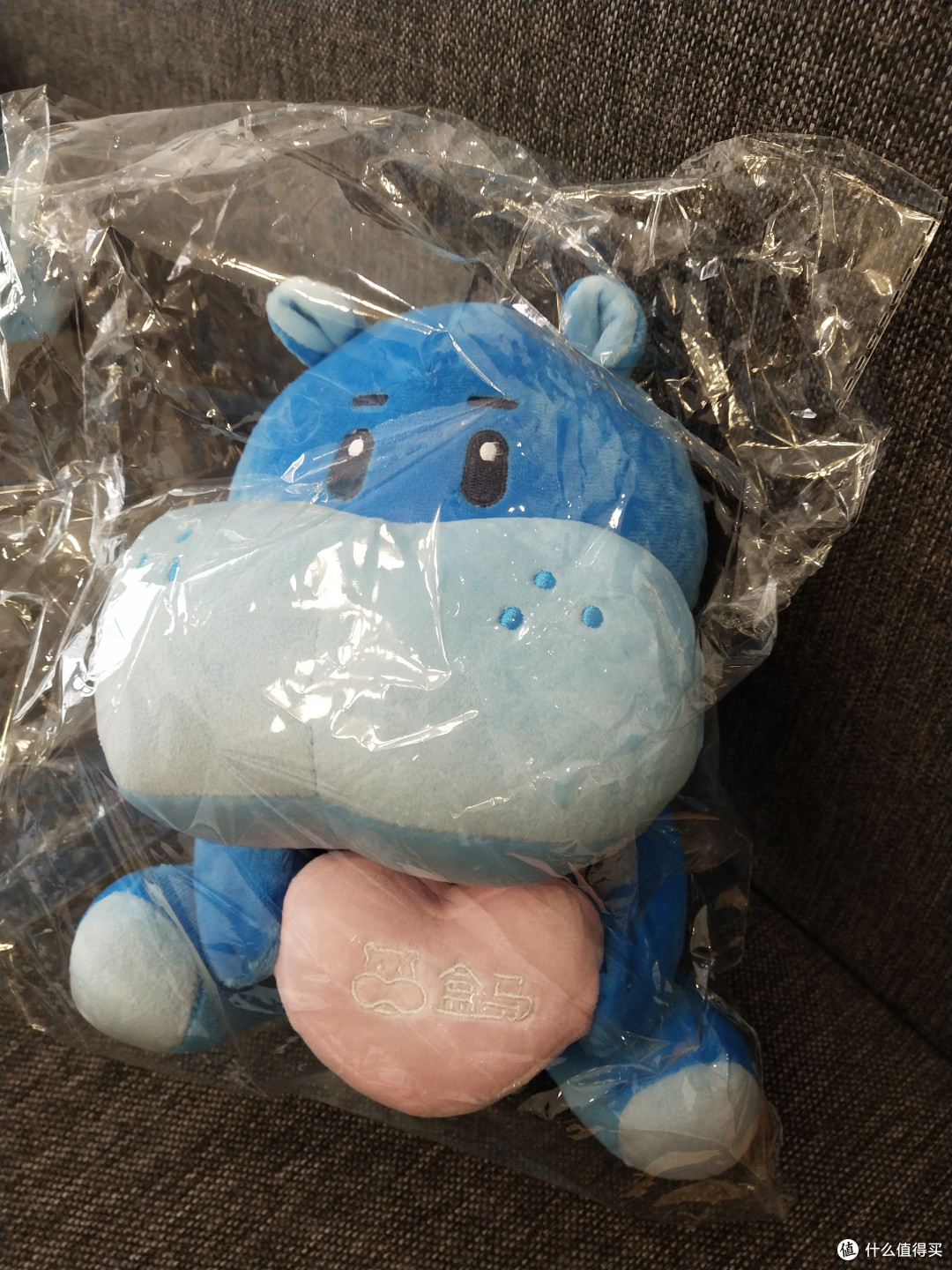 当天的纪念品,河马玩偶一只。