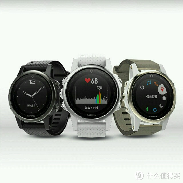 时尚外表，狂野的芯—Garmin 佳明 Fenix 5S 心率表