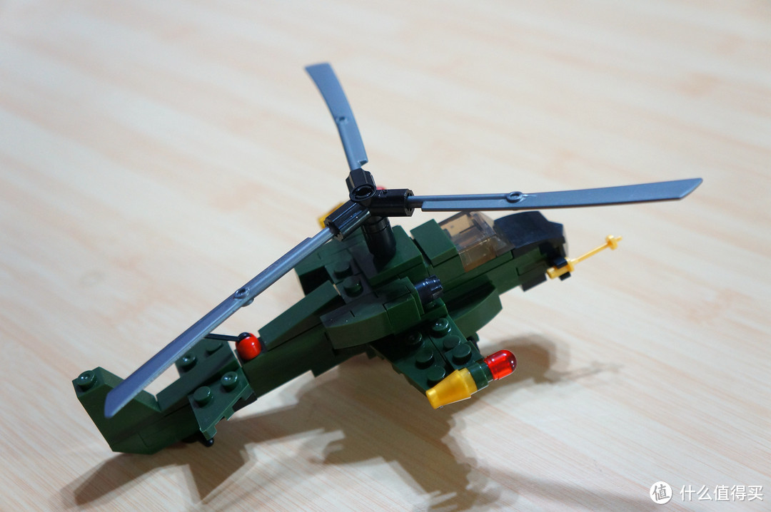 开智 KY84034 野战部队系列 武装直升机+雷电战机 开箱