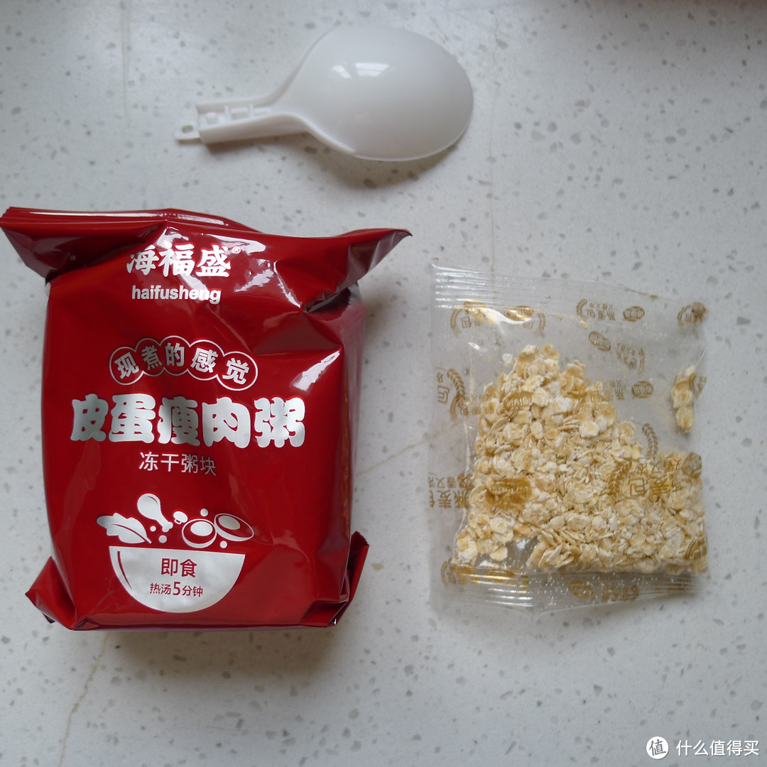 海福盛 皮蛋瘦肉粥 & 今麦郎 糖醋排骨炒面