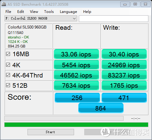 1元1GB的固态硬盘了解一下—Colorful 七彩虹 SL500 960GB 固态硬盘 开箱简测