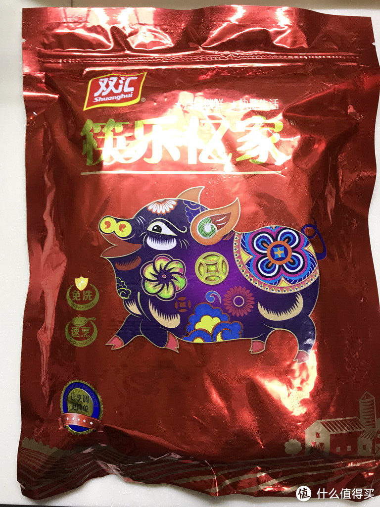 方便快捷好吃： 双汇筷乐亿家300g 整肉原切不带皮猪五花肉片