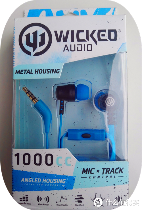 美国WICKED AUDIO 危客 DRIVE1000CC 蓝色耳机开箱