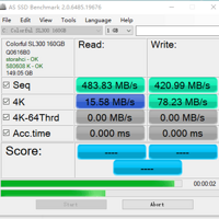 七彩虹 SL300 Spring 固态硬盘性能总结(写入速度|安装速度|打开速度)