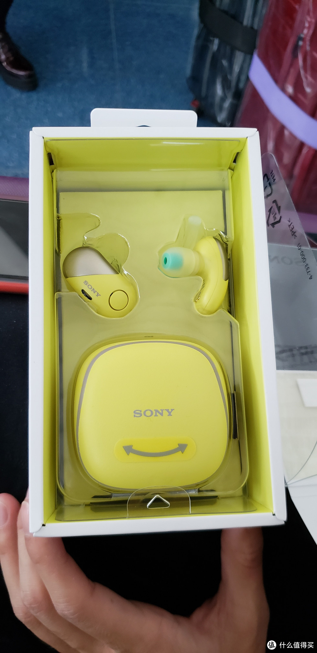 SONY 索尼 WF-SP700N 新一代无线降噪豆 机场开箱