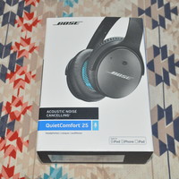 BOSE QuietComfort 25 有源消噪耳机使用总结(线控|耳机罩|顶梁|降噪|做工)