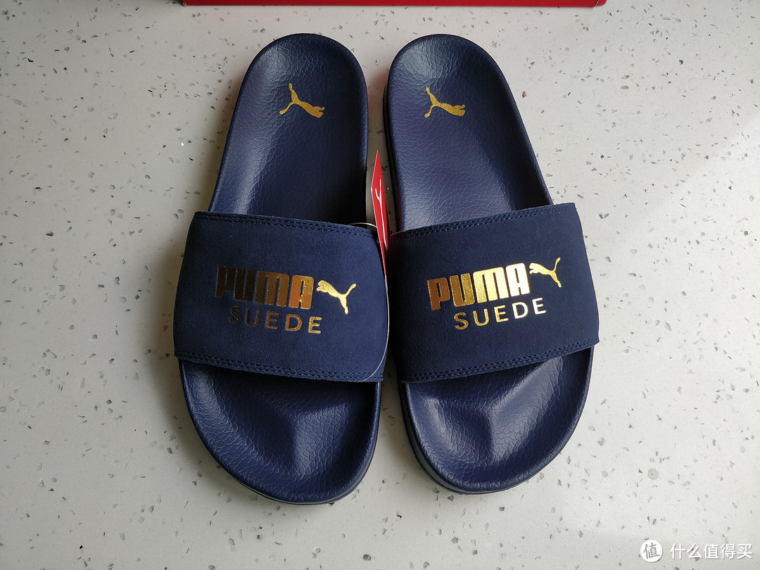 PUMA 彪马 Leadcat SUEDE 麂皮拖鞋