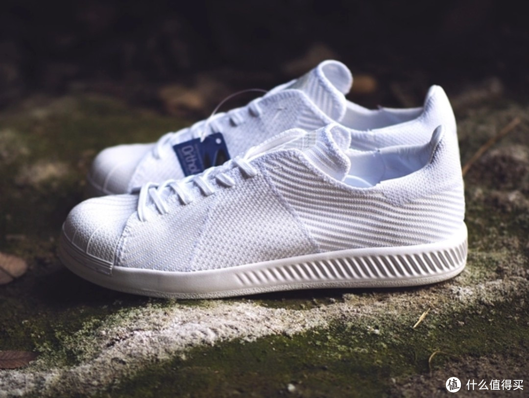 经典贝壳头，夏季首选编织面—Adidas 阿迪达斯 Superstar Bounce S82240 编织 男女复古板鞋