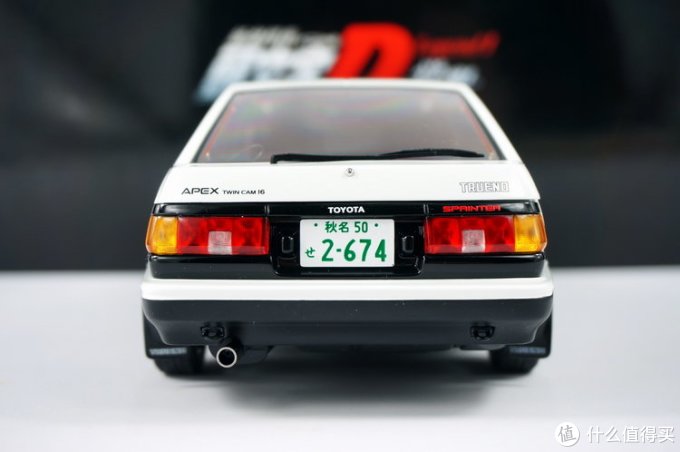 去年买给自己的18年6 1节礼物 青岛社1 24预上色头文字d初期版 汽车模型 什么值得买