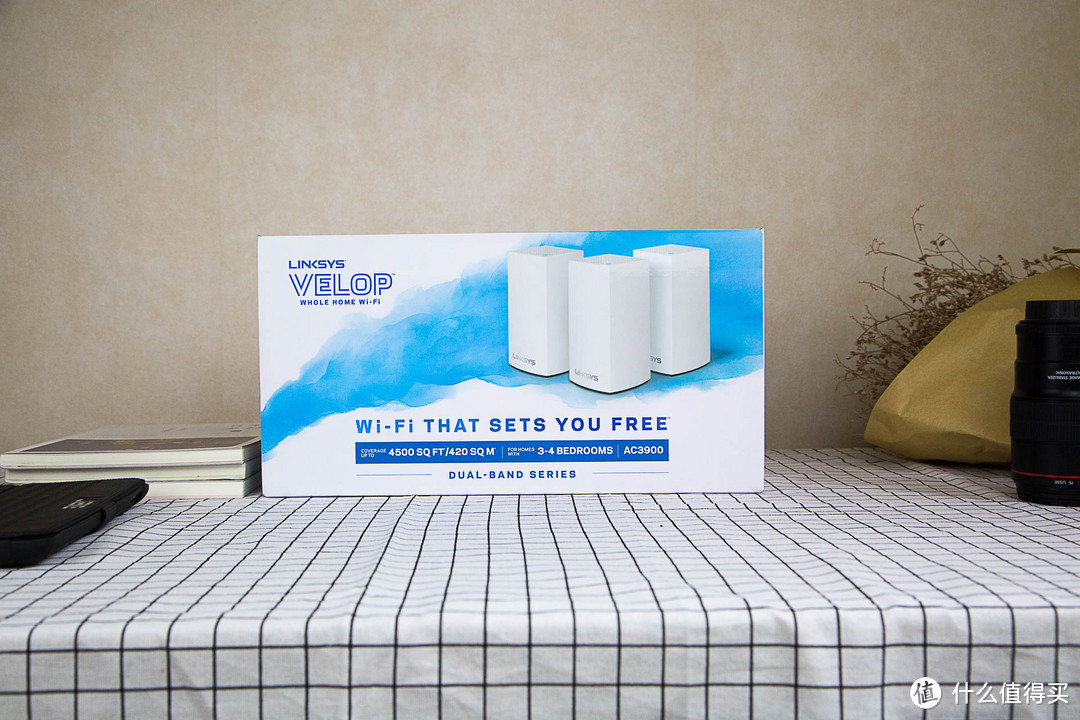 性价比完全取代电力猫！Linksys 领势 Velop 双频 AC3900M 路由器 开箱