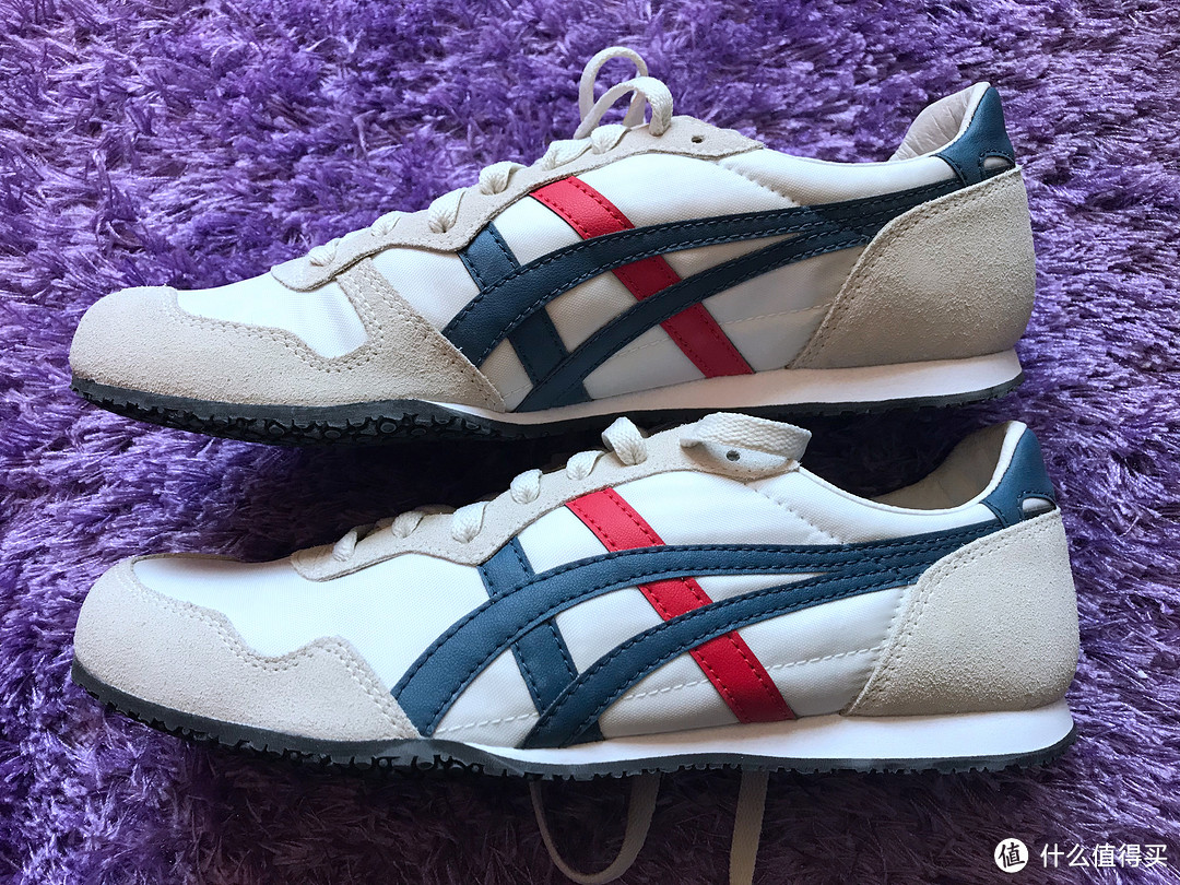 给行走不一样的感觉—ONITSUKA TIGER 鬼塚虎 SERRANO D109L-9049 米白/深蓝 41.5 休闲运动鞋开箱