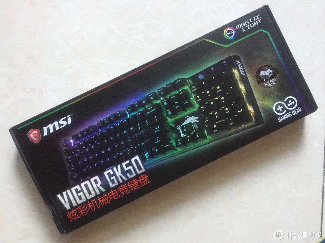 微星Vigor GK50 RGB电竞机械键盘 众测报告