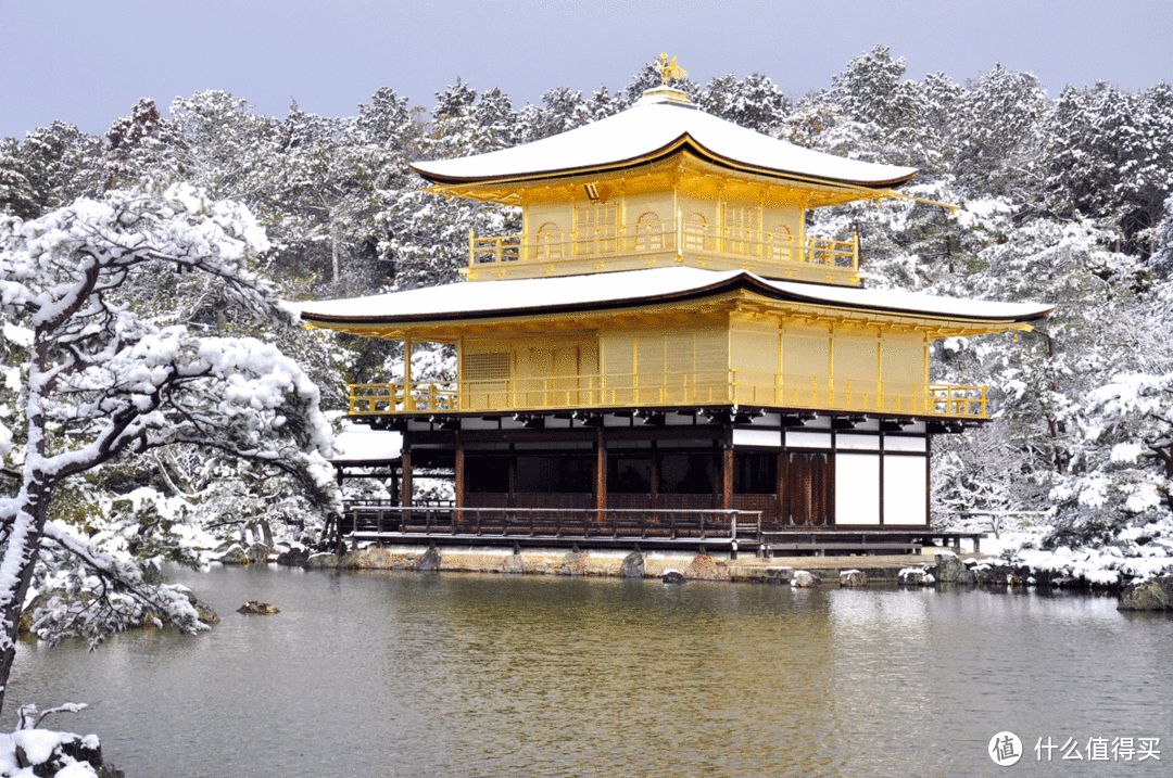 ▲ 金阁寺，雪景