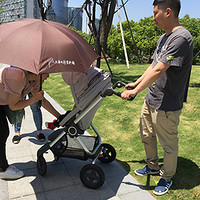 Stokke Scoot婴儿推车使用体验(推行|刹车|定向轮|把手|储物篮)