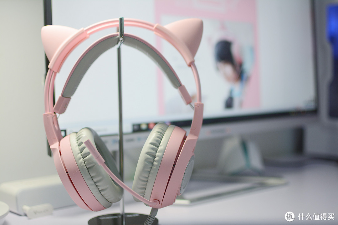 粉嫩猫耳酱—SOMIC 硕美科 G951 pink 猫耳耳机开箱测评