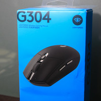 罗技 G304 LIGHTSPEED 无线鼠外观展示(尺寸|开关|脚贴|滚轮|logo)