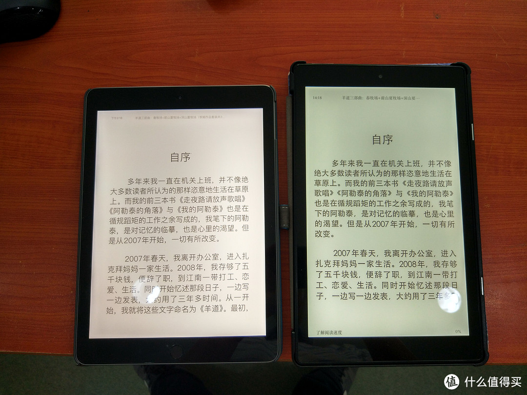 图书馆猿のAPPLE 苹果 iPad2018版 & Fire HD 10 平板电脑比较