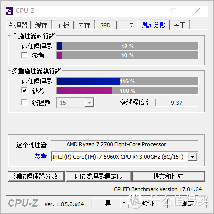   秒杀i7-5960X，毕竟后来者居上。