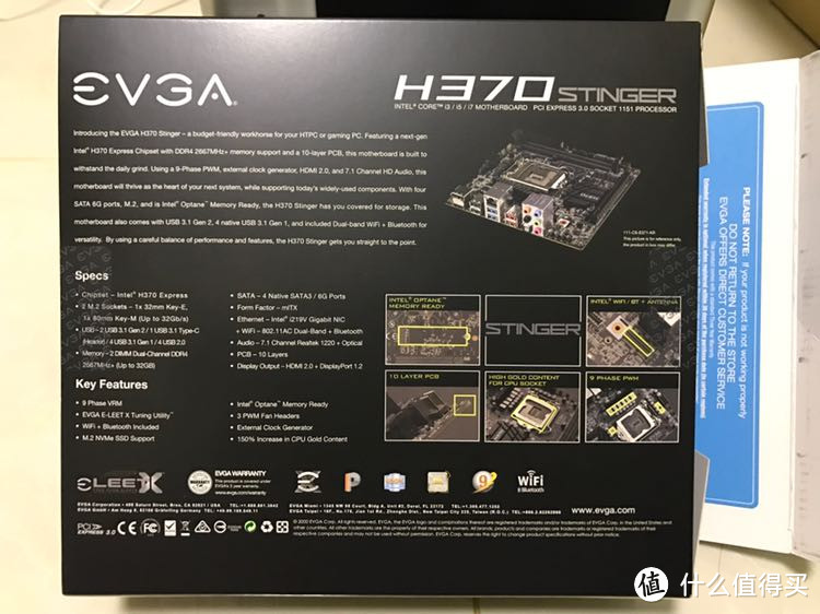 EVGA H370 Stinger 开箱