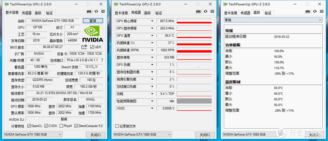 10系显卡还很强悍 铭瑄gtx1060 5gb电竞版简测 显卡 什么值得买