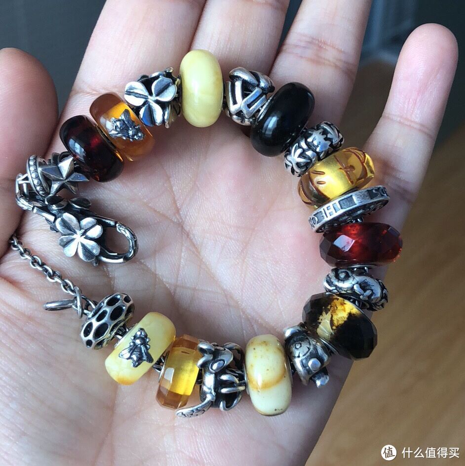 trollbeads琥珀手链