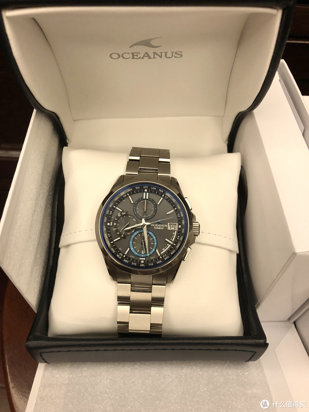 CASIO 卡西欧 Oceanus 海神 T2600 手表 开箱对比