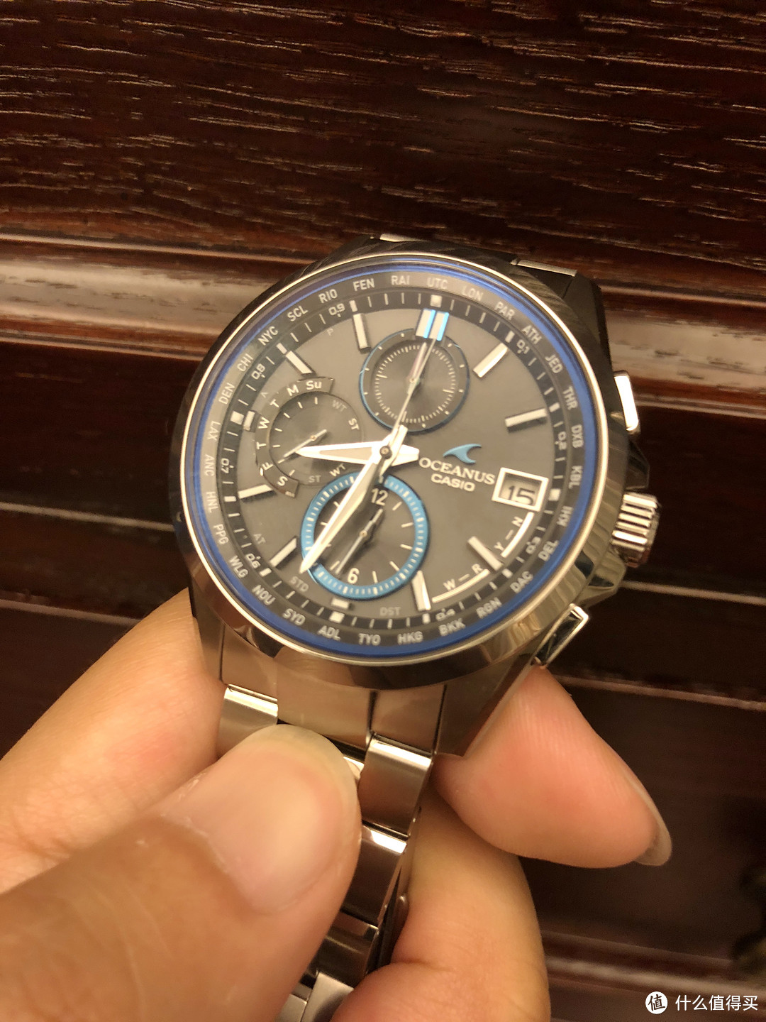 CASIO 卡西欧 Oceanus 海神 T2600 手表 开箱对比