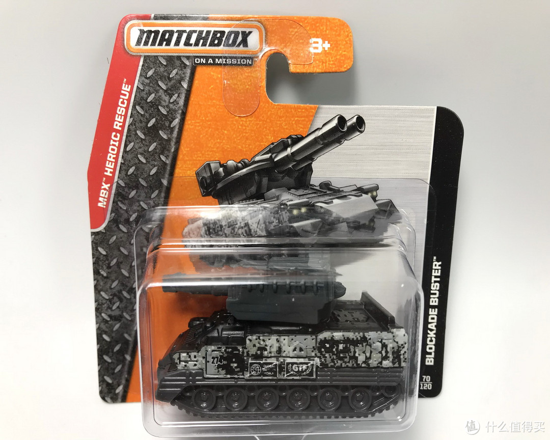 打折优惠凑单好物：Matchbox 火柴盒 Blockade Bluster 合金双管坦克开箱