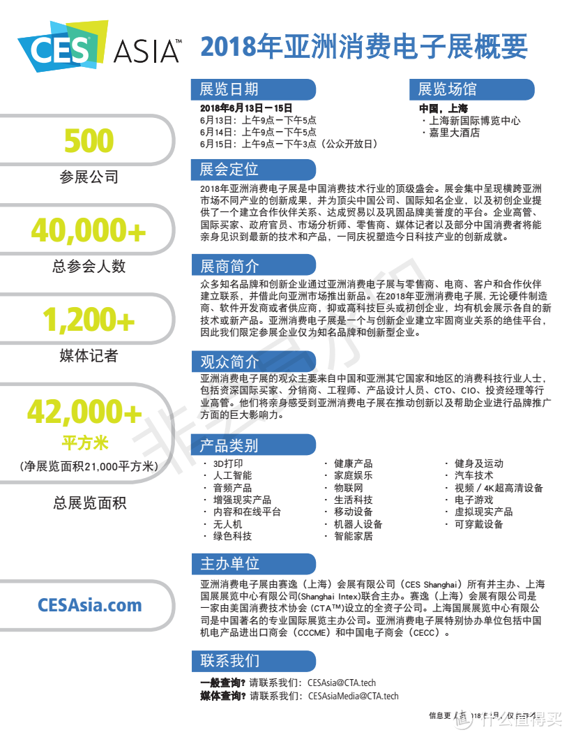 CES Asia 2018亚洲电子消费展简介