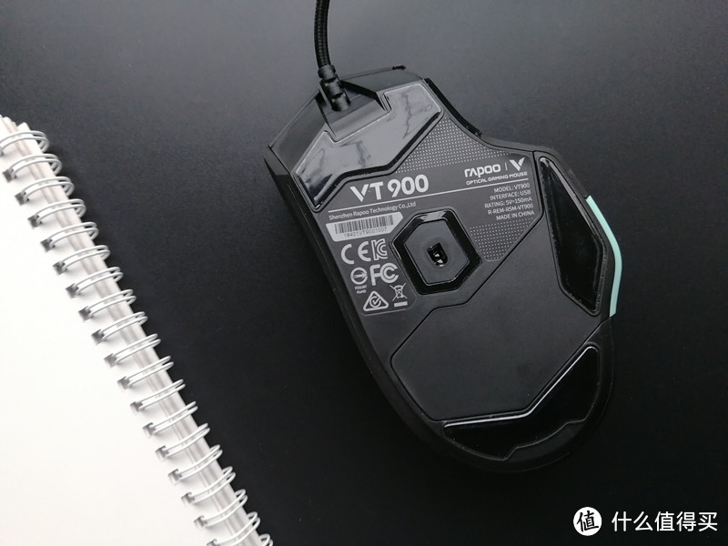 超值游戏鼠标“雷柏VT900”，12颗按键，还带显示屏！