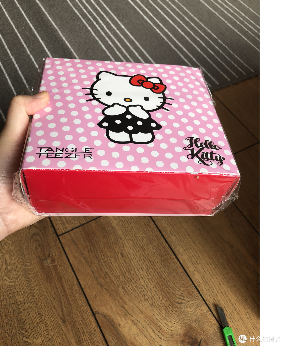 开箱测评！！！Tangle Teezer便携款美发梳hello kitty礼盒